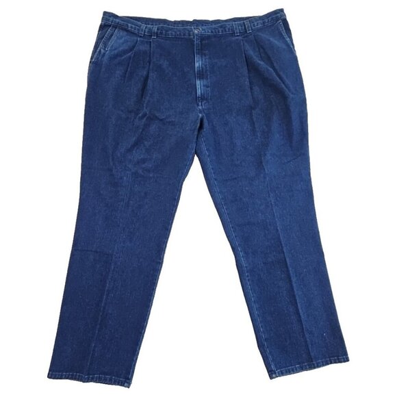 Vintage Dockers Jeans Men's 54x32 Pleated Denim High Rise 80s USA Made NWT NEW - Picture 1 of 16